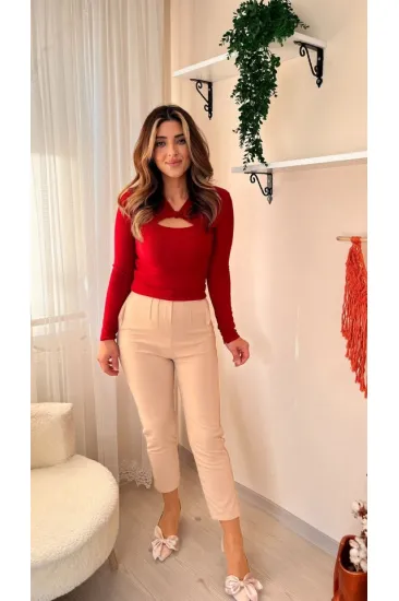 Kadın üste Oturan Paçası Bilek üzerinde Biten Atlas Kumaş Pantolon 36 (S) - 48 (4XL) Kadın üste Oturan Paçası Bilek üzerinde Biten Atlas Kumaş Pantolon 36 (S) - 48 (4XL)