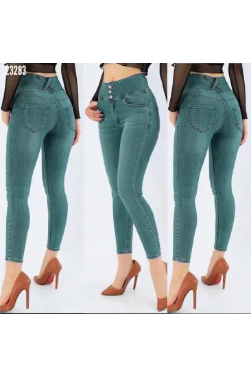 Yüksek Bel Likralı Jean Pantolon 90 Cm Yüksek Bel Likralı Jean Pantolon 90 Cm