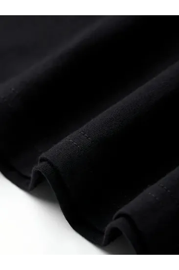 Baskılı Oversize Bisiklet Yaka T-shirt - Beyaz Baskılı Oversize Bisiklet Yaka T-shirt - Beyaz