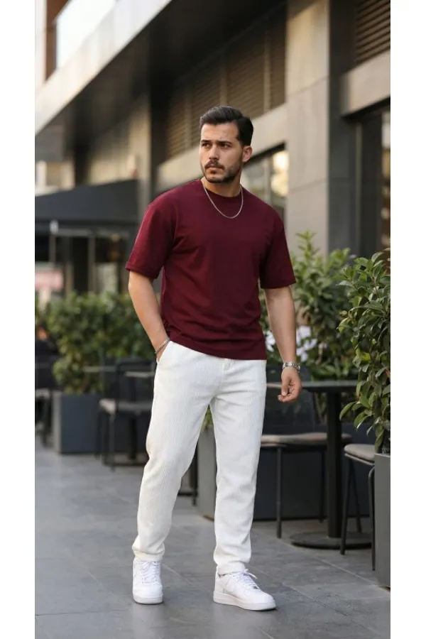 Erkek Duble Kol Basic Tişört Erkek Duble Kol Basic Tişört