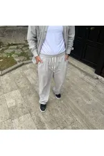 Erkek Fitilli Kadife Cepli Buggy Pantolon Oversize Rahat Kalıp - Gri Erkek Fitilli Kadife Cepli Buggy Pantolon Oversize Rahat Kalıp - Gri