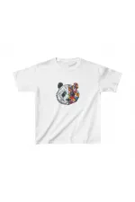 Unisex Çocuk Baskılı T-Shirt - Beyaz Unisex Çocuk Baskılı T-Shirt - Beyaz