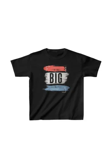 Unisex Çocuk Baskılı T-Shirt - Siyah Unisex Çocuk Baskılı T-Shirt - Siyah