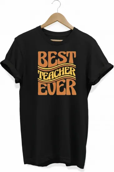 24 Kasım Öğretmenler Günü Hediye Baskılı Oversize Bisiklet Yaka T-shirt - Siyah 24 Kasım Öğretmenler Günü Hediye Baskılı Oversize Bisiklet Yaka T-shirt - Siyah