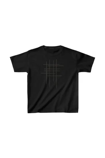 Çocuk Unisex Baskılı T-Shirt - Siyah Çocuk Unisex Baskılı T-Shirt - Siyah