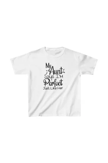 Unisex Çocuk Baskılı T-Shirt - Beyaz Unisex Çocuk Baskılı T-Shirt - Beyaz