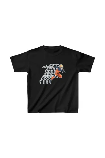 Çocuk Unisex Baskılı T-Shirt - Siyah Çocuk Unisex Baskılı T-Shirt - Siyah