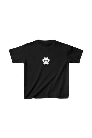 Unisex Çocuk Baskılı T-Shirt - Siyah Unisex Çocuk Baskılı T-Shirt - Siyah