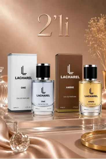 LACHAREL One ve Ambre 2li Kadın Parfüm Seti Eau De Parfum 2x50 ML LACHAREL One ve Ambre 2li Kadın Parfüm Seti Eau De Parfum 2x50 ML