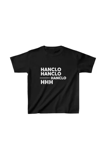 Unisex Çocuk Baskılı T-Shirt - Siyah Unisex Çocuk Baskılı T-Shirt - Siyah