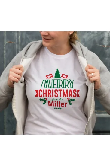 Yılbaşı Merry Christmas Miller Baskılı Oversize Bisiklet Yaka T-shirt - Beyaz Yılbaşı Merry Christmas Miller Baskılı Oversize Bisiklet Yaka T-shirt - Beyaz