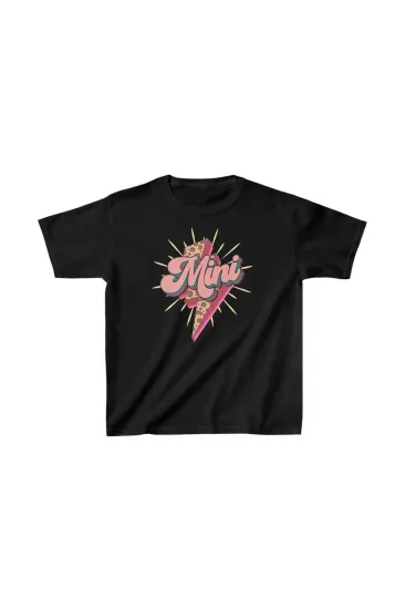 Unisex Çocuk Baskılı T-Shirt - Siyah Unisex Çocuk Baskılı T-Shirt - Siyah