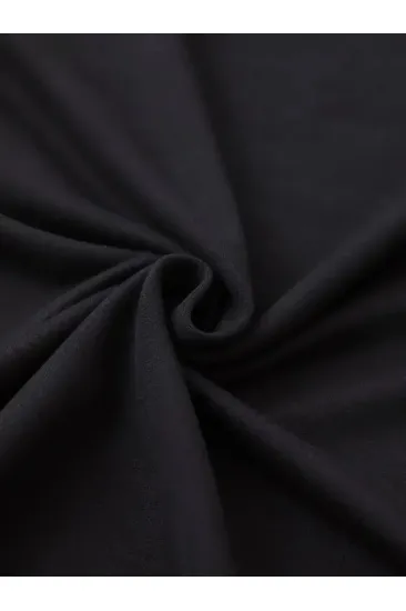 Kadın Leopar Desenli Fiyonklu Baskılı T-Shirt Kısa Kol Bisiklet Yaka Oversize Tişört - Siyah Kadın Leopar Desenli Fiyonklu Baskılı T-Shirt Kısa Kol Bisiklet Yaka Oversize Tişört - Siyah