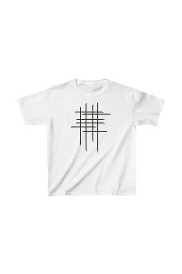 Çocuk Unisex Baskılı T-Shirt - Beyaz Çocuk Unisex Baskılı T-Shirt - Beyaz