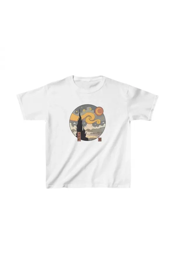 Çocuk Unisex Baskılı T-Shirt - Beyaz Çocuk Unisex Baskılı T-Shirt - Beyaz