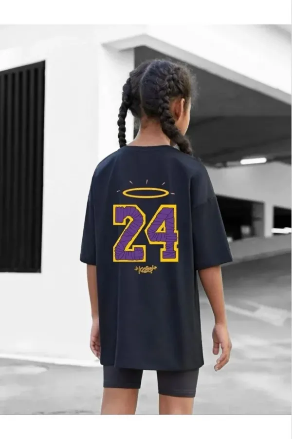 Çocuk Unisex Baskılı T-Shirt - Siyah Çocuk Unisex Baskılı T-Shirt - Siyah