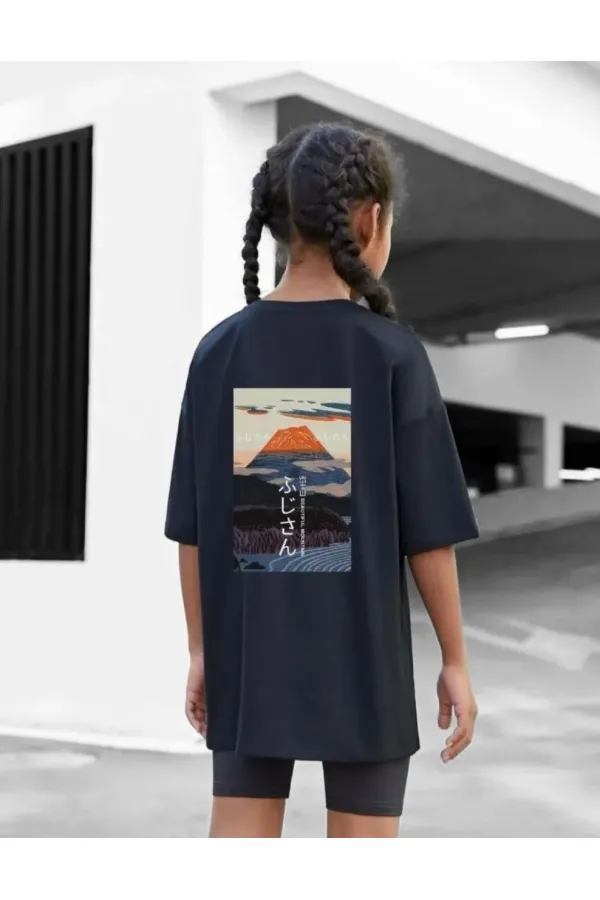 Çocuk Unisex Baskılı T-Shirt - Siyah Çocuk Unisex Baskılı T-Shirt - Siyah