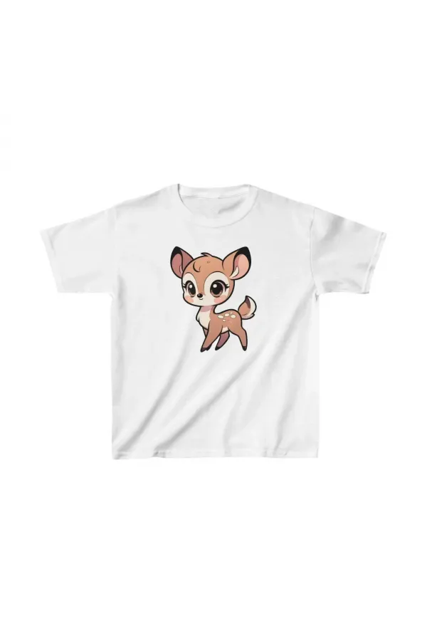 Unisex Çocuk Baskılı T-Shirt - Beyaz Unisex Çocuk Baskılı T-Shirt - Beyaz