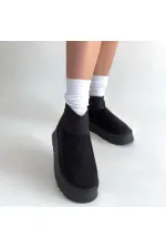 Cuen Siyah Süet Bot Cuen Siyah Süet Bot