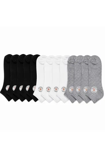 Unisex Patik Çorap 12'li | %85 Pamuklu Geri Dönüşüm İplikli, İnce Dikişli Günlük Spor Unisex Patik Çorap 12'li | %85 Pamuklu Geri Dönüşüm İplikli, İnce Dikişli Günlük Spor