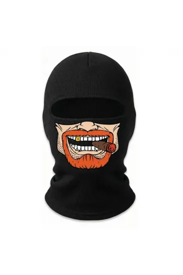 Unisex Sakallı Puro Baskılı Balaklava 1 Adet Tek Beden Viskoz Kask İçi Outdoor Maske Unisex Sakallı Puro Baskılı Balaklava 1 Adet Tek Beden Viskoz Kask İçi Outdoor Maske