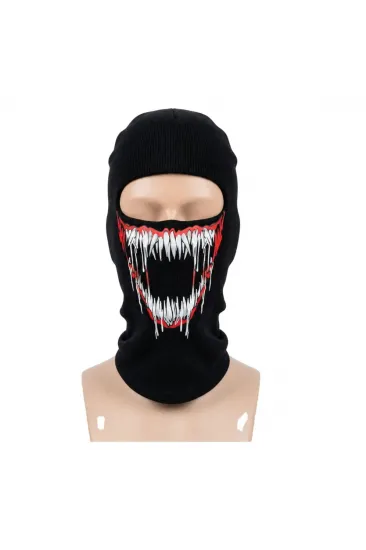 Unisex Canavar Diş Baskılı Balaklava 1 Adet Tek Beden Viskoz Kask İçi Motosiklet Maskesi Unisex Canavar Diş Baskılı Balaklava 1 Adet Tek Beden Viskoz Kask İçi Motosiklet Maskesi