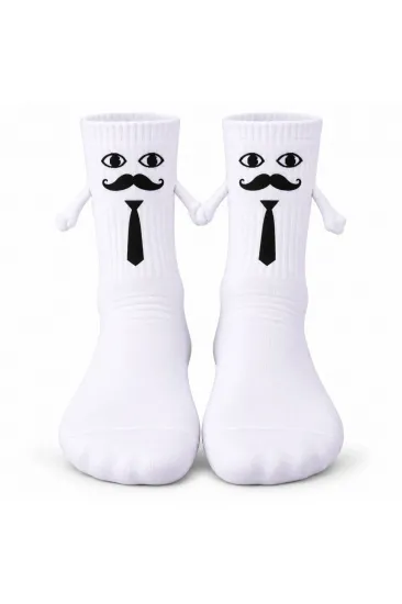 Mıknatıslı Damat Çorabı Erkek Beyaz Bıyık Kravat El Ele Tutuşan Düğün Çeyiz Bohça Eğlenceli Çorap Mıknatıslı Damat Çorabı Erkek Beyaz Bıyık Kravat El Ele Tutuşan Düğün Çeyiz Bohça Eğlenceli Çorap