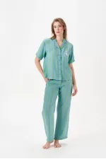 PJS 29043 Kadın Düğmeli Pijama Takımı PJS 29043 Kadın Düğmeli Pijama Takımı