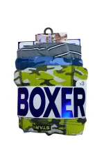 Star 106 Desenli Pamuklu Kemer Likralı 3Lü Boxer Star 106 Desenli Pamuklu Kemer Likralı 3Lü Boxer