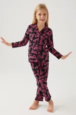 Barbie 1767-3 Kız Çocuk Gömlek Pijama Takımı