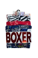 Star 106 Desenli Pamuklu Kemer Likralı 3Lü Boxer Star 106 Desenli Pamuklu Kemer Likralı 3Lü Boxer