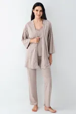 Pierre Cardin 9099-S 3'lü Pijama Takımı Pierre Cardin 9099-S 3'lü Pijama Takımı