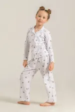 Rolypoly Rp3913-G Kız Çocuk Gömlek Pijama Takım Rolypoly Rp3913-G Kız Çocuk Gömlek Pijama Takım