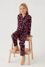 Barbie 1767-3 Kız Çocuk Gömlek Pijama Takımı