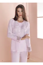 Espuar 757 Penye 3'lü Sabahlık Pijama Takımı Espuar 757 Penye 3'lü Sabahlık Pijama Takımı