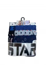 Star 105 Desenli Jakar Erkek 3'lü Kemer Boxer Star 105 Desenli Jakar Erkek 3'lü Kemer Boxer