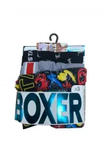 Star 105 Desenli Jakar Erkek 3'lü Kemer Boxer Star 105 Desenli Jakar Erkek 3'lü Kemer Boxer