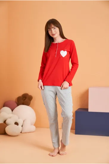 Pjs 28062 Kadın Patlı Pijama Takım Pjs 28062 Kadın Patlı Pijama Takım