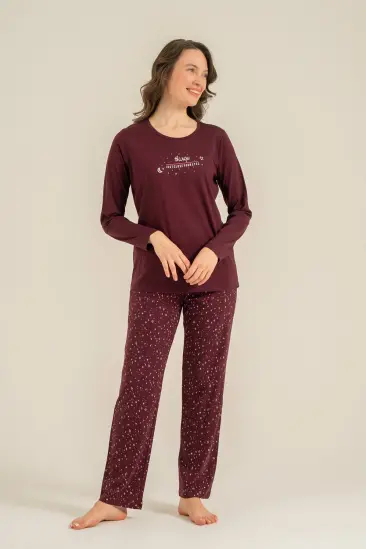 Arnetta Ar3774-S Kadın Uzun Kollu Pijama Takım Arnetta Ar3774-S Kadın Uzun Kollu Pijama Takım