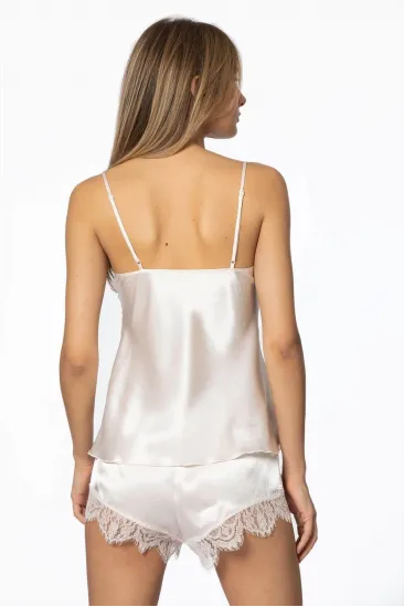 Pierre Cardin 2490 Bayan Sabahlıklı Saten Şort Takım Pierre Cardin 2490 Bayan Sabahlıklı Saten Şort Takım