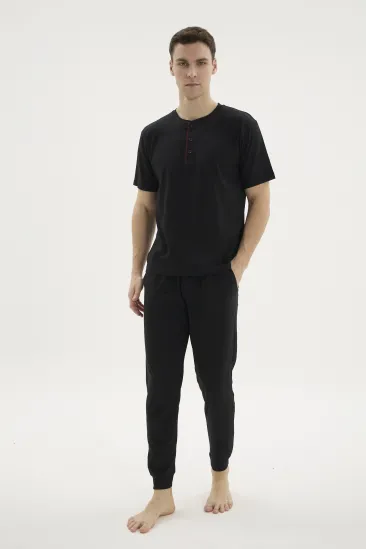 Kocabey KKT-26155 Erkek Midi Yaka Pijama Takımı Kocabey KKT-26155 Erkek Midi Yaka Pijama Takımı