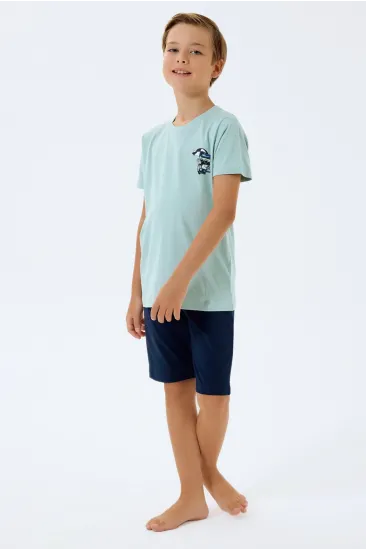 RolyPoly 3813-G Erkek Çocuk Kısa Kol Pijama Takımı RolyPoly 3813-G Erkek Çocuk Kısa Kol Pijama Takımı