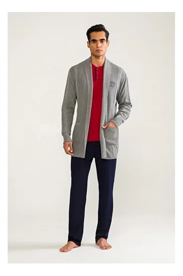D'S Damat 03004 5'li Triko Robdöşambr Damat Pijama Seti D'S Damat 03004 5'li Triko Robdöşambr Damat Pijama Seti