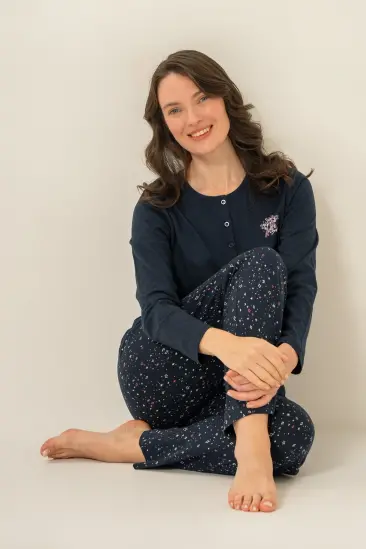Arnetta Ar3775-X Kadın Uzun Kollu Pijama Takım Arnetta Ar3775-X Kadın Uzun Kollu Pijama Takım