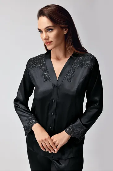 Freshness 9950-PT Saten Dantel Detaylı Pijama Takımı