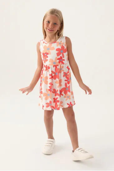 Roly Poly 3393-3 Kız Çocuk Çiçekli Elbise Roly Poly 3393-3 Kız Çocuk Çiçekli Elbise