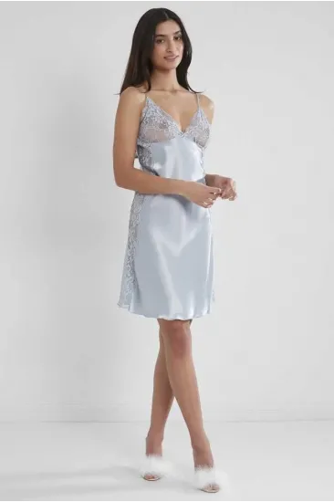 Pierre Cardin 624 Bayan Battal Kısa Saten Gecelik Pierre Cardin 624 Bayan Battal Kısa Saten Gecelik