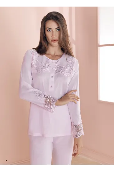 Espuar 757 Penye 3'lü Sabahlık Pijama Takımı