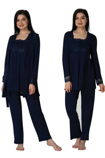 Effortt 2401  Sabahlıklı Lohusa Pijama Takımı