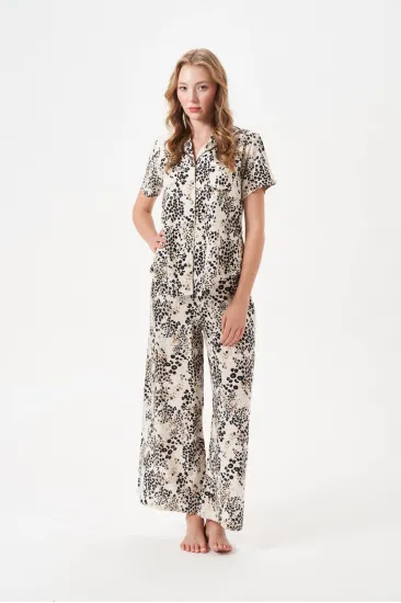 PJS 29049 Kadın Düğmeli Pijama Takım PJS 29049 Kadın Düğmeli Pijama Takım